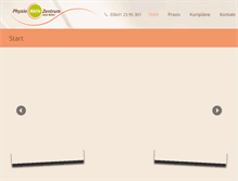 Tablet Screenshot of physioaktivzentrum.de